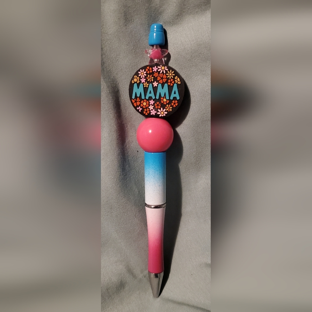 "Mama" Handmade Beaded Pen